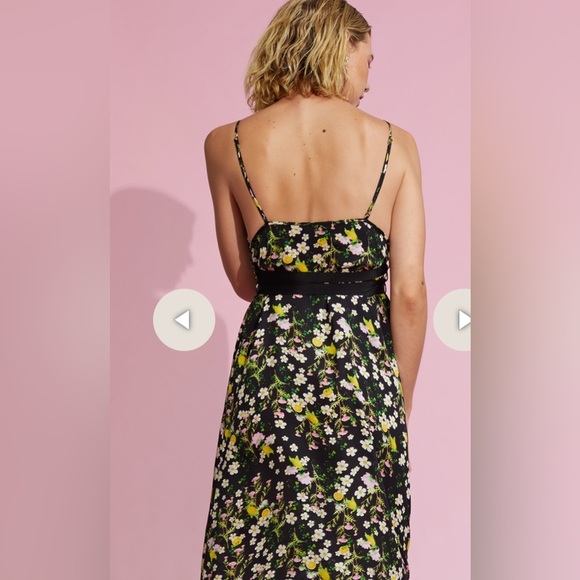 Cynthia Rowley Capri Dress -Black floral size 8 New - Picture 12 of 14